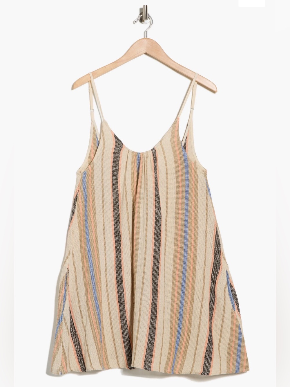 Elan 100% Cotton Minimalist Coastal Beach Cover-Up Dress - XS